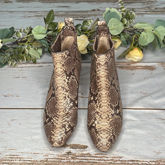 Women’s Splendid Snake Print Leather Booties - Picture 2 of 4